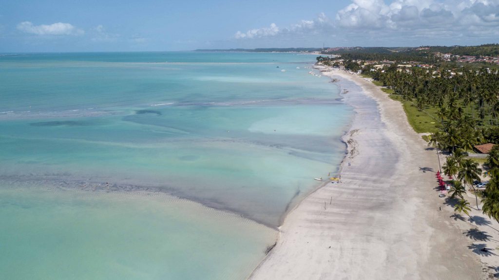 Praia de Antunes, localizada em Maragogi Alagoas