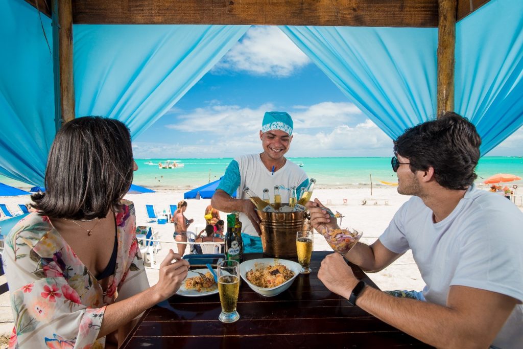 Onde comer na Praia de Barra Grande? Restaurante Casa da Praia Maragogi